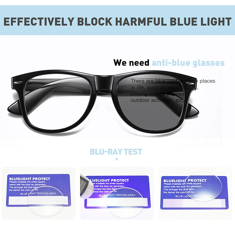 VCKA классические очки для обесцвечивания оправа мужчин анти-синий светильник