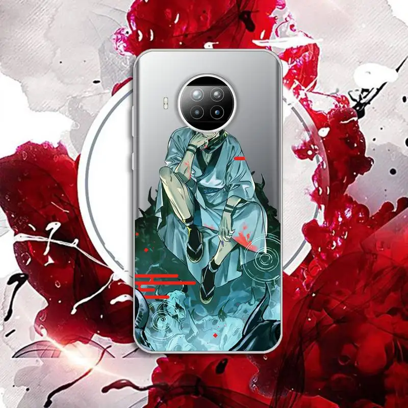 

Jujutsu Kaisen Anime Gojo Satoru Phone Case Transparent for Xiaomi Redmi note 10 t 8 9 pro lite 11
