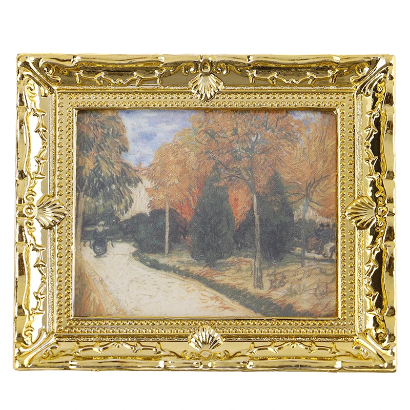 1 шт. Diy кукольный домик Мини Картина маслом Миниатюрный 1:12 мебель рамка из смолы