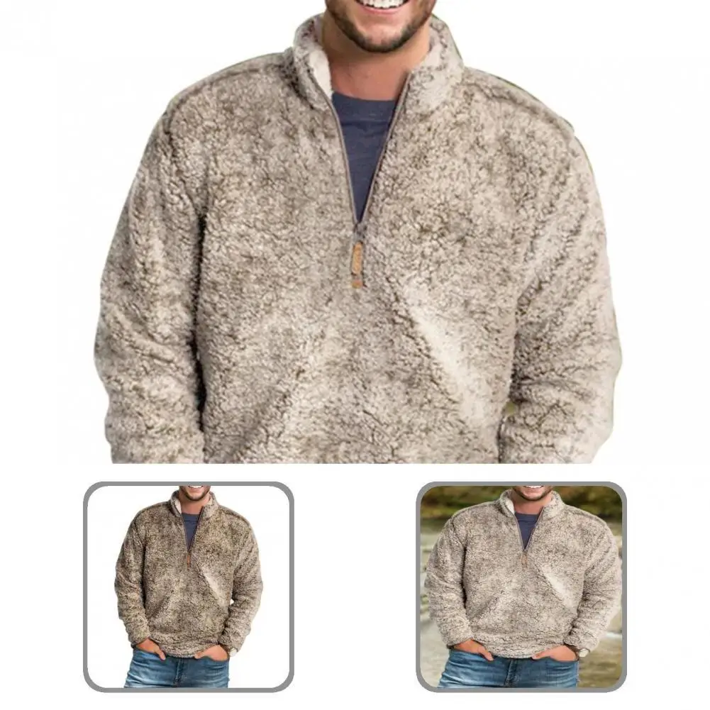 

Solid Color Skin-friendly Spacious Male Autumn Sweater for Autumn Fashionable