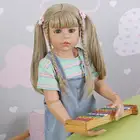 NPK 98 см большая кукла шедевр младенец реборн малыш девочка кукла как настоящий младенец от 3 до 4 лет реальный шар шарнирная кукла модель подарок