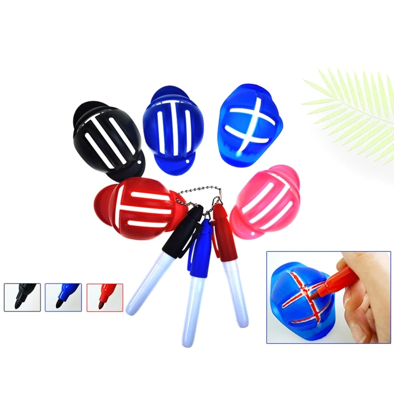 XXFC трехлинейная ручка для гольфа с тремя маркерами тройной трафарет пружинный