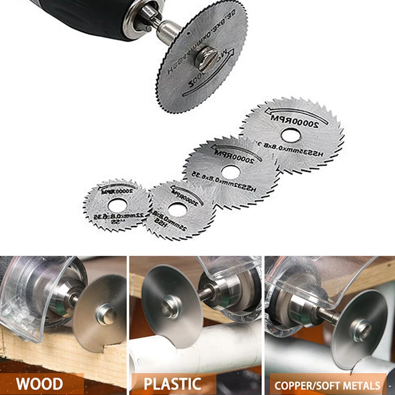 30/32/40/44pcs Diamond Resin Cutting Disc Saw Blade Grinding Wheel Set Woodworking Mini Saw Bladeser Power Tool for Dremel Drill