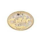 Ковбойский ремень в стиле вестерн пряжка 3D рыцарь Серебряный двойной цвет supreme для мужчин и женщин Пряжка Для Ремня