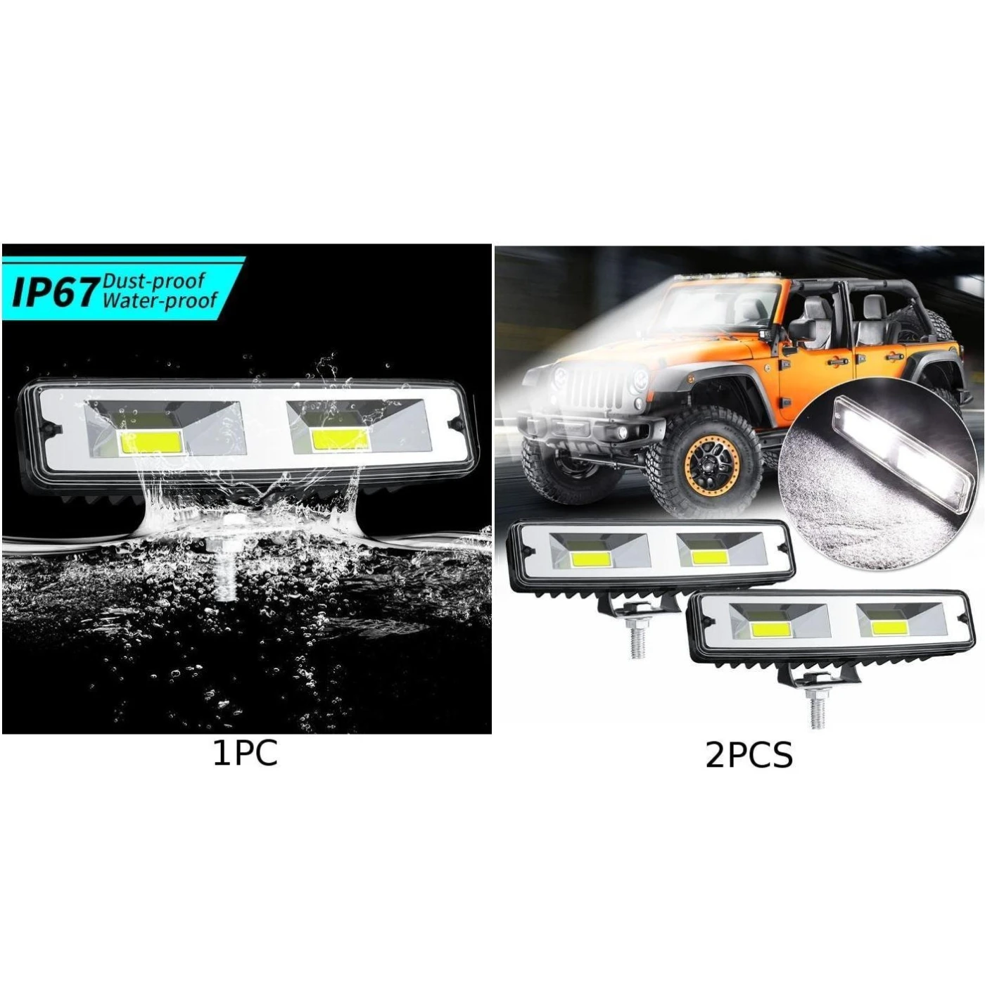 2020 Новая горячая Распродажа Совместимость 12V 48W 2LED рабочий светильник бар
