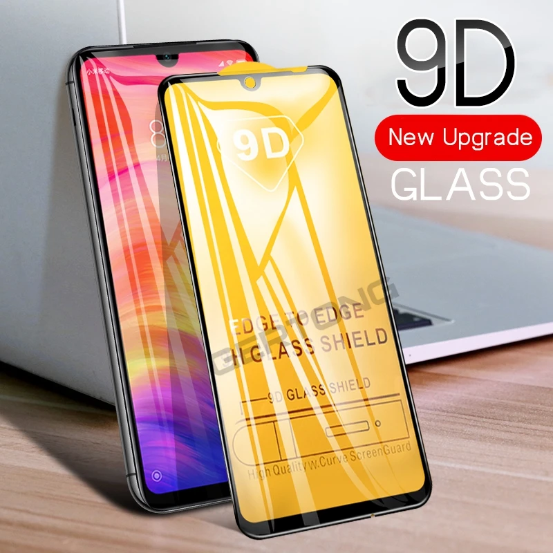 Защитное закаленное стекло 9D для Xiaomi Mi A3 Lite Redmi Note 7 Pro Защита экрана HD | Мобильные