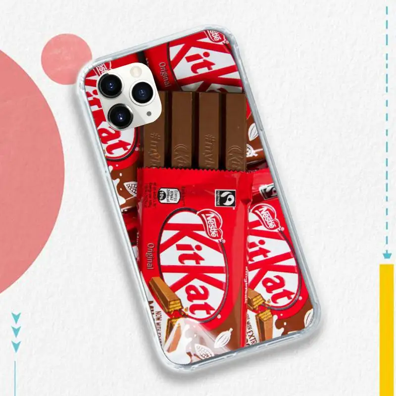 

kit kat chocolate kitkat box Anti-fall capa protective Phone Case for iPhone 11 12 pro XS MAX 8 7 6 6S Plus X 5S SE 2020 XR