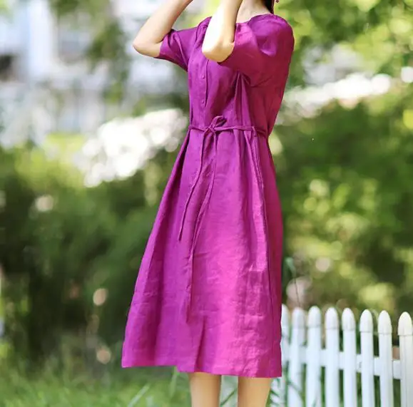 

Red Linen Summer Maxi Women Dresses Summer Women Dresses