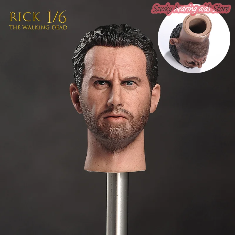 

1/6 Soldier Sheriff Rick Andrew Lincoln Head Sculpture Accessories Model Fit 12'' Male Soldier Action Figure Body