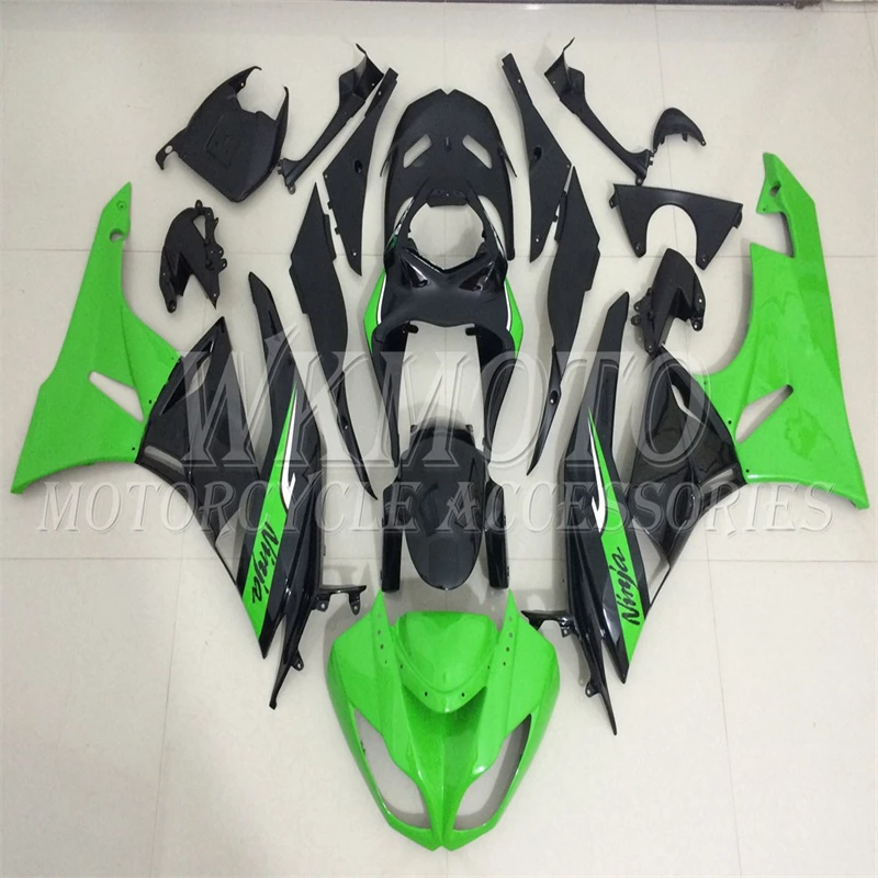 

For KAWASAKI NINJA ZX6R ZX-6R ZX636 2009 2010 2011 2012 Fairing Bodywork Kit Nose Fender Side Cowl Rear Tail Panel KA02