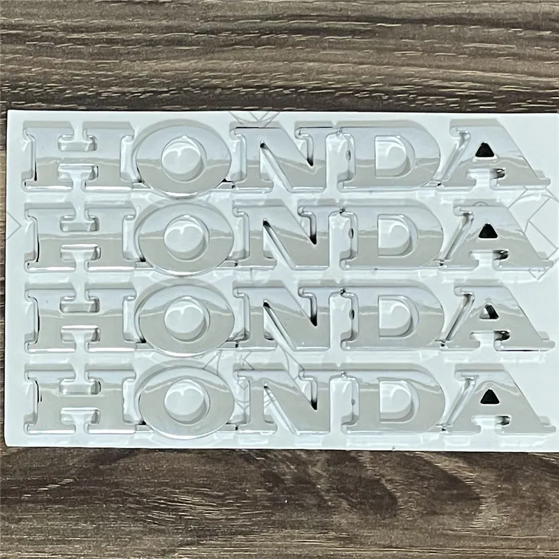 3D наклейка хромированная Серебряная мотоциклетная для логотипа honda значок