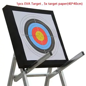 Стрельба из лука из черной вспененной этиленвинилацетата, Самовосстанавливающиеся 2-сторонние стрелы для стрельбы из лука 20x20x2,4 дюймов, Рекурсивный лук, стрелы для охоты