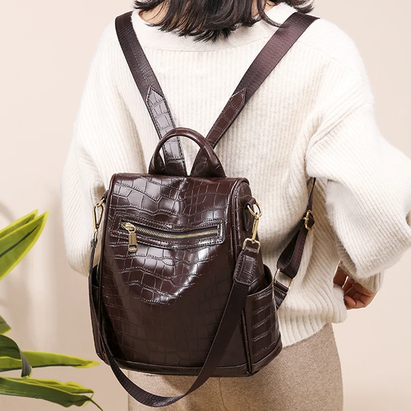 Роскошный рюкзак от известного бренда 2020new женский высокого качества с узором