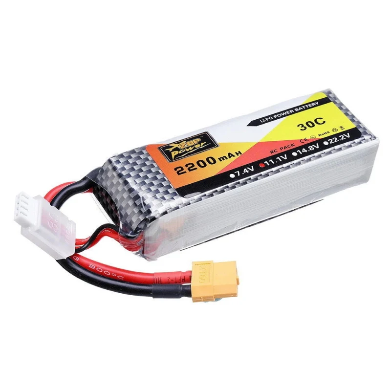 ZOP Power 3S RC LiPo аккумулятор 11 1 В 2200 мАч 30C для радиоуправляемого самолета вертолета