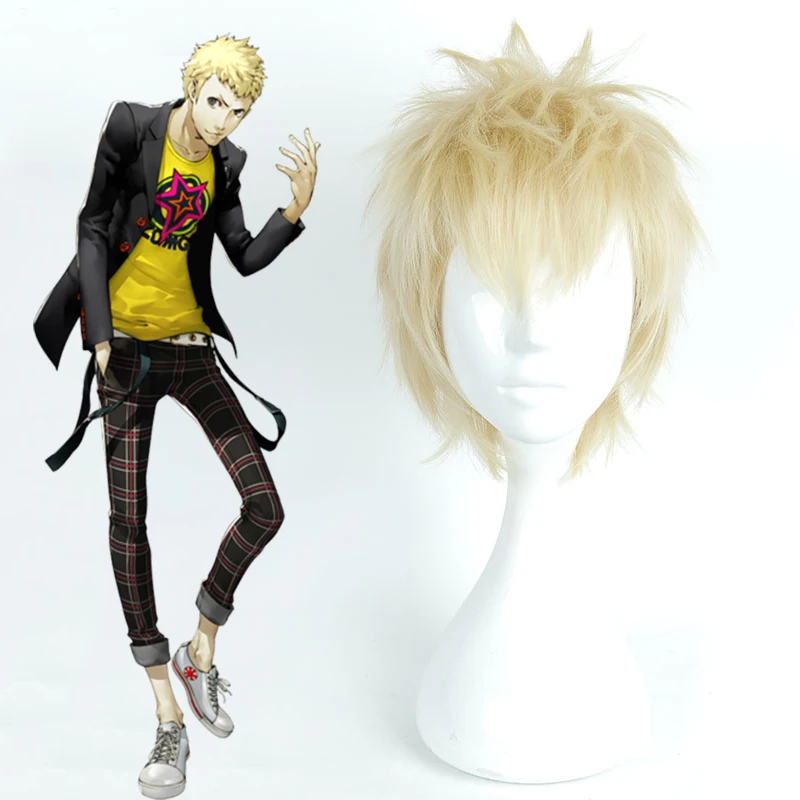 

Game Persona 5 Cosplay Wigs Ryuji Sakamoto Cosplay Wig Heat Resistant Synthetic Wig Hair Halloween Party Anime Cosplay Wig