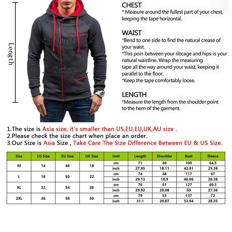 

2021 Autumn Winter New Men's Hooded Hoodie Fashion Wild Hoodies Zipper Solid Sweatshirts Coat Plus Size