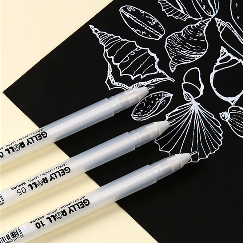 

Sakura Gelly Roll Gel Ink Pen Set White/Basic/3D Pastel/3D Glossy/Metallic Shiny/Stardust Glitter/Moonlight&White/66-Colors Set