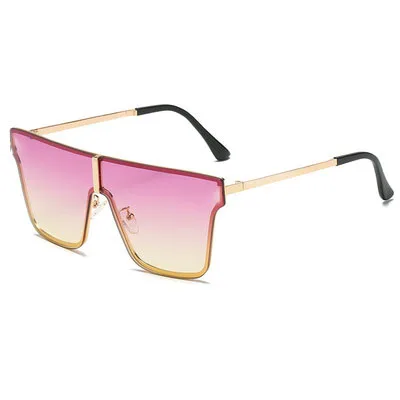 

Popular Sunglasses For Couples Lover New Fashion Sunglasses Colorful Sunshade Mirror Irregular European And American 2021 Style