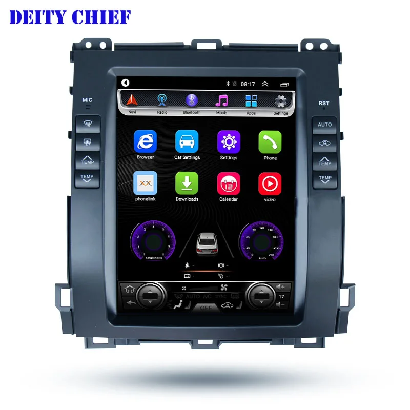 Android автомобильный 2din плеер для Toyota Land Cruiser Prado 120 2002 2009/ Lexus GX470 GPS