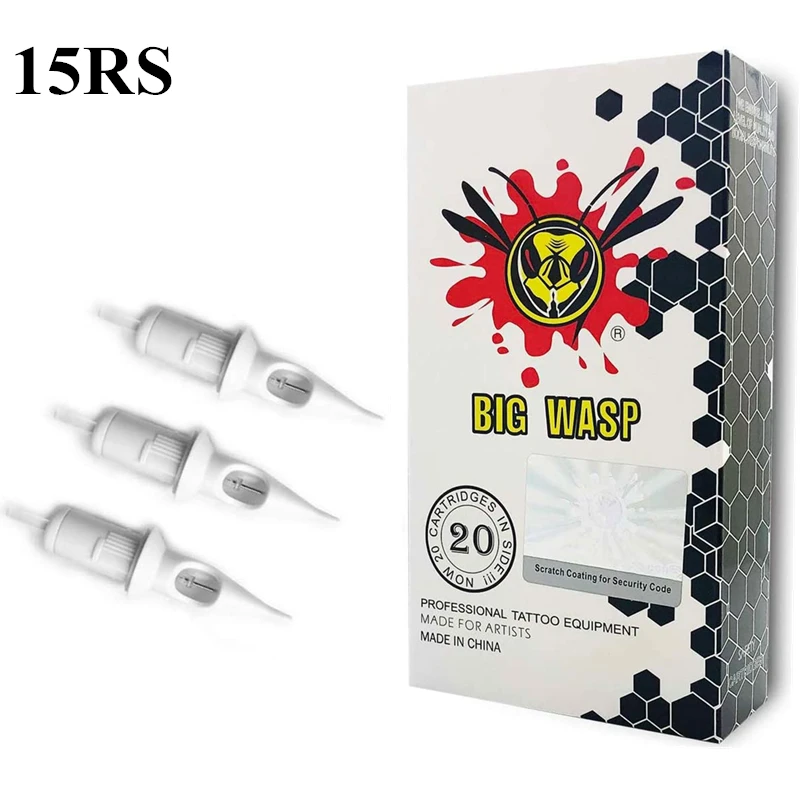 BIGWASP белый развивались Одноразовые стерилизованные Безопасность 15RS картриджи