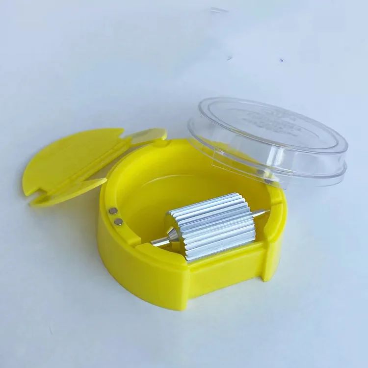 

New 2 Style Gears Non Stick Oil Large Capacity Round Oil Edge Box DIY Handmade Leather Paint Leather Dyeing Edge Oil Tool Box