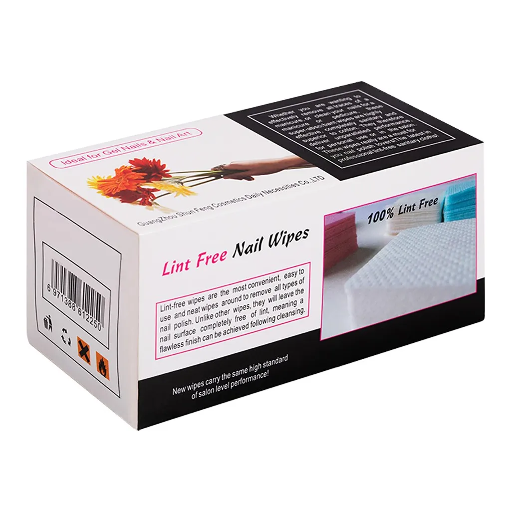 250 шт. безворсовые салфетки для снятия гель-лака ногтей | Красота и здоровье