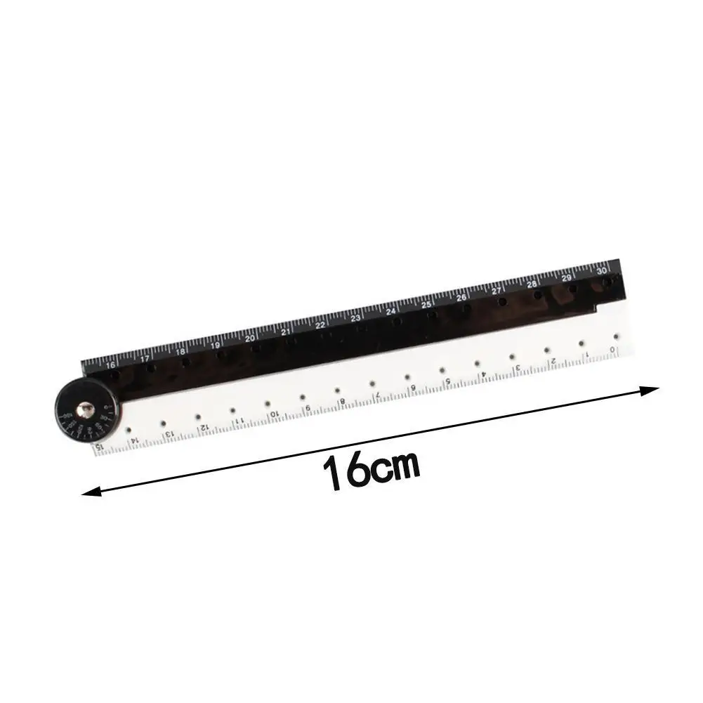 

1pc 30cm Ruler Black White Plastic Folding Straight Rulers Drawing Journal School Gift Bullet Student Stationery Supplies Tools