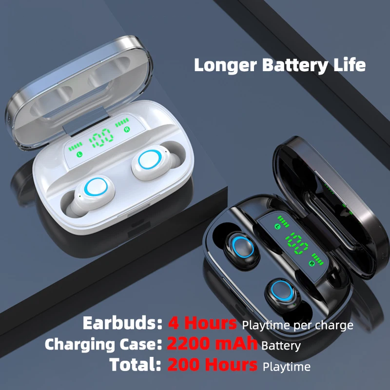 Ralyin Bluetooth V5.0 наушники беспроводные стерео Беспроводные спортивные гарнитура 2200