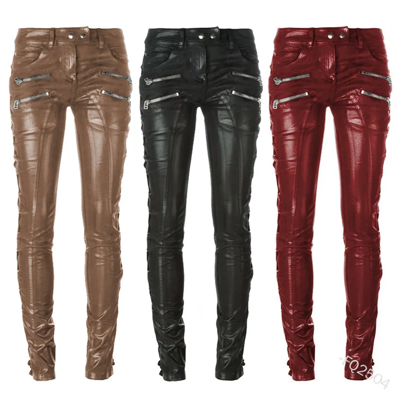 Модные женские облегающие брюки для ночного клуба бара вечерние готические