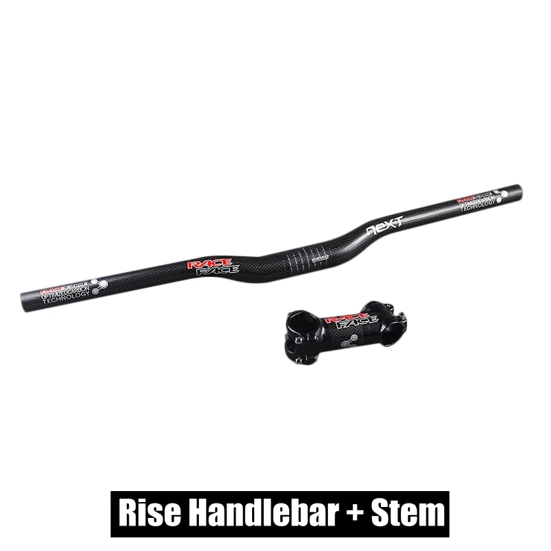 Rise Handlebar Stem Гоночная лицевая сторона Next 3K углеродный велосипед MTB Руль набор велосипед подъем/плоский руль или стержень или подседельный штырь Велоспорт Горный запчасти - Цвет: Rise Handlebar Stem