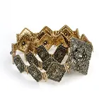 Женский ремень с металлической цепочкой Sunspicems, регулируемая длина, цвета золото, с серыми кристаллами, в марокканском стиле, украшения для свадьбы