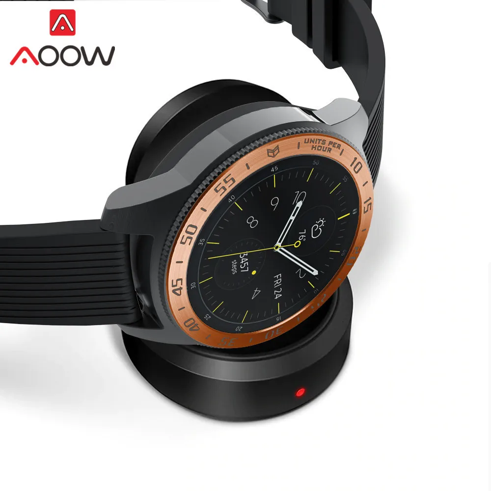 Нержавеющая сталь ободок кольцо стиль для samsung gear S3 Frontier Galaxy Watch 42 мм 46 мм клейкая крышка защита аксессуары