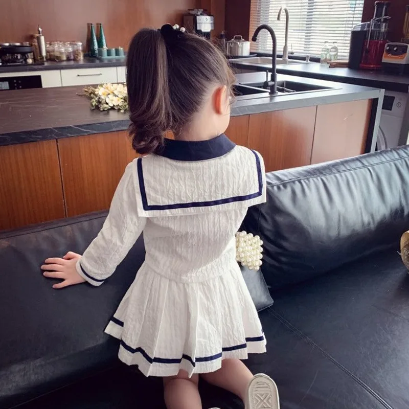 

Spring Patchwork Children's Short Skirt Two Piece Girls' Skirt Girls' Suit Vestido Kids Dresses For Girls Princess Dress Elegant