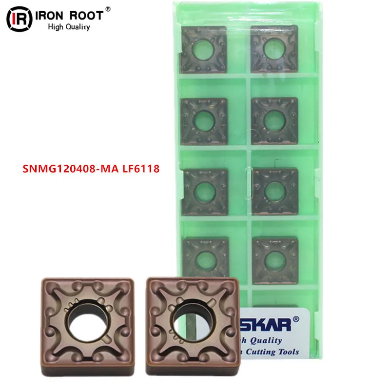 10P SNMG120408-MA/MS/HA/HS LF6118 индексируемый поворотный инструмент с ЧПУ карбидная вставка для нержавеющей стали