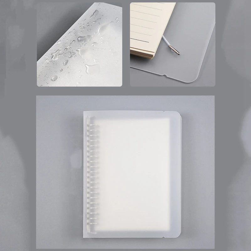 

6-Ring Binder Plastic File Folder, Suitable for Letter-Sized Office Supplies A5