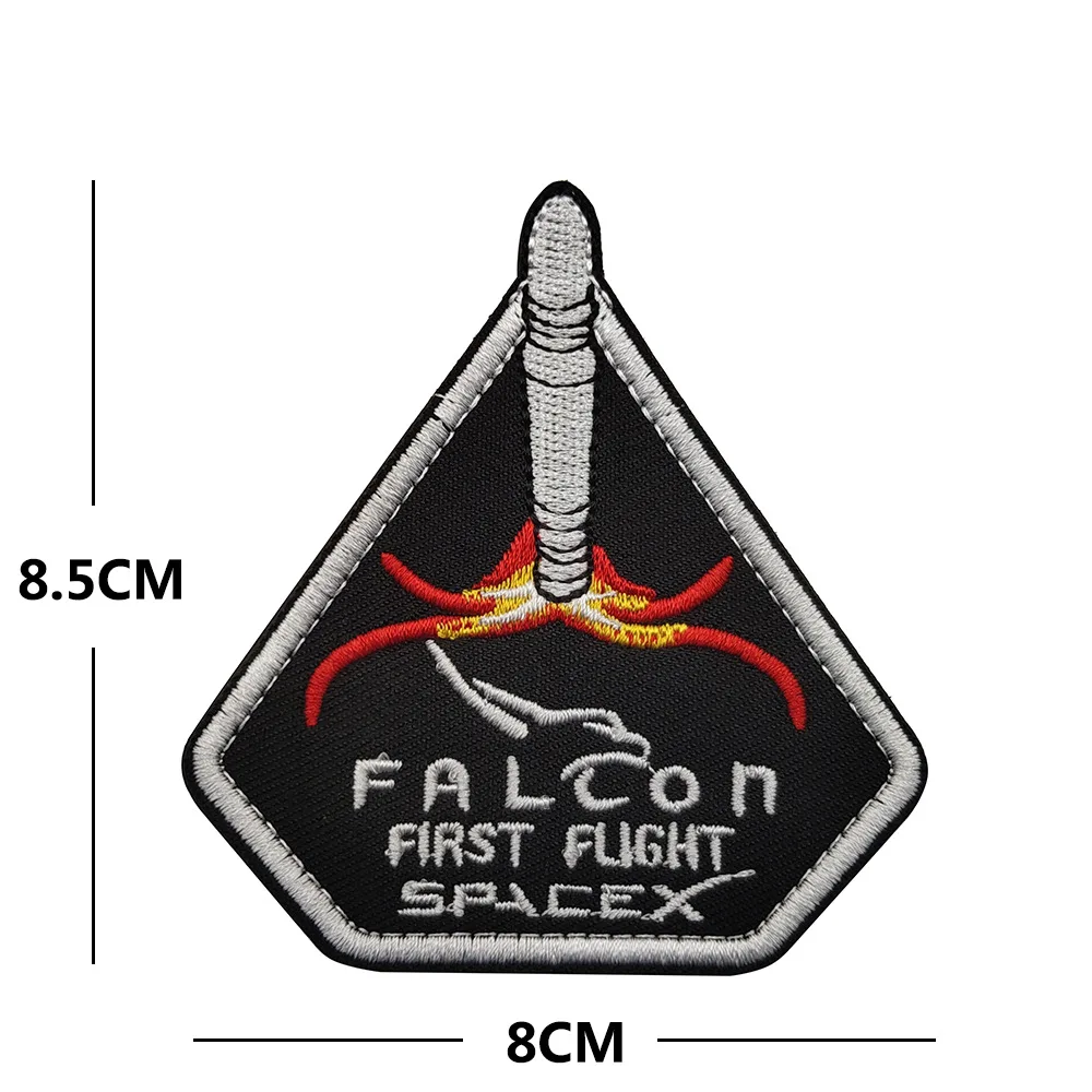 New Space X Falcon 9 Patches AUTHENTIC SPACEX Mission DRAGON FALCON ISS вышитая нашивка | Дом и сад