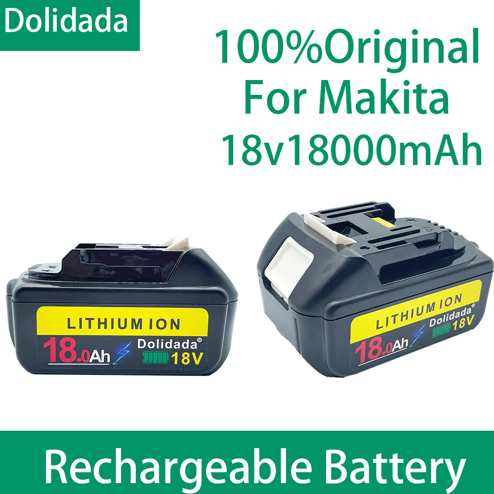 

2021 For Makita 18V 18000mAh 18.0Ah Rechargeable Power Tools Battery with LED Li-ion Replacement LXT BL1860B BL1860 BL1850