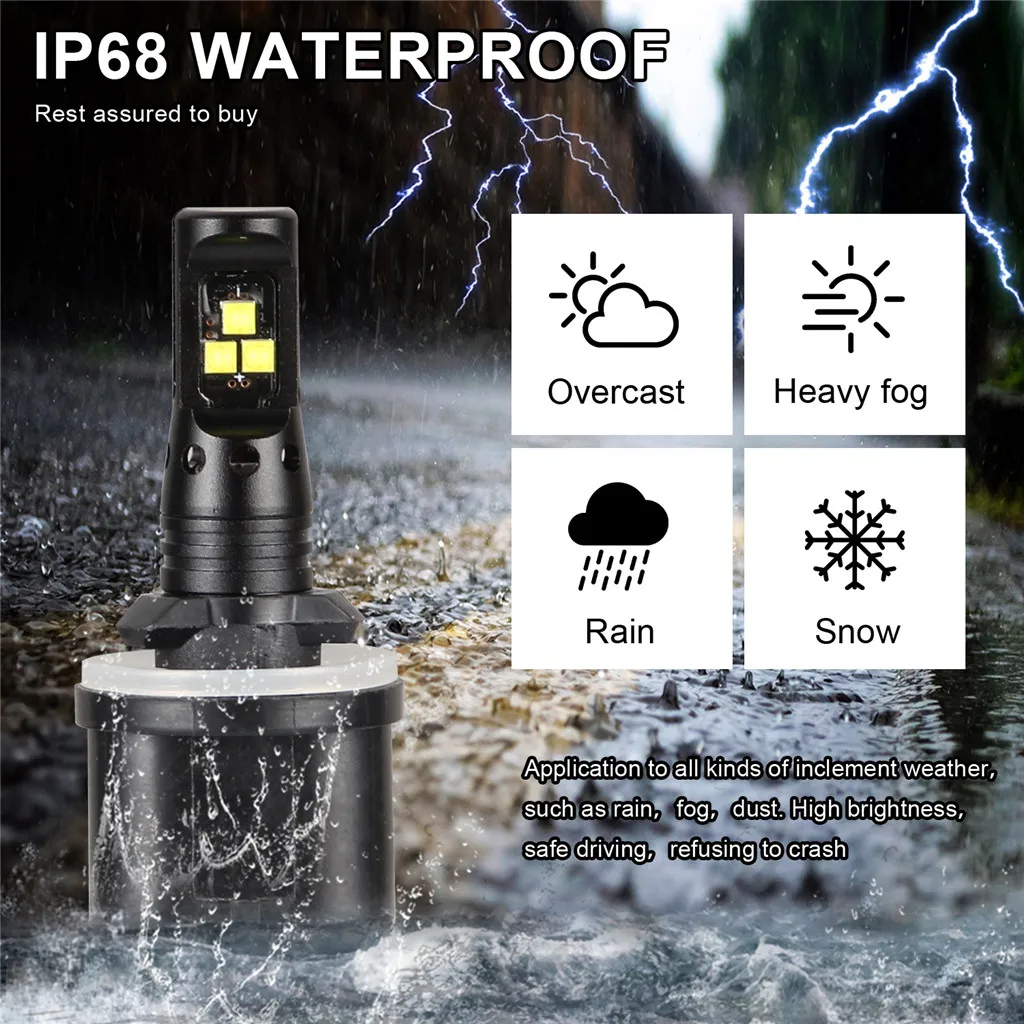 2 шт. Автомобильные фары белый Чип светодиодный светильник противотуманные лампы