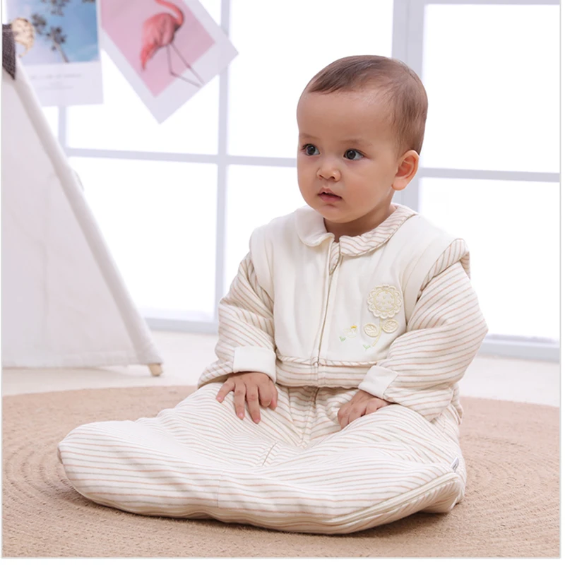 

Happy Flute Baby Sleep Bag Spring Summer Wearable Blanket with Legs Cotton Sleepsack For Toddler Soft Newborn Romper Clothes 0-