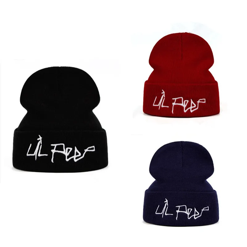Lil Peep Beanie вышивка xxxtentacion Love lil.peep мужские и женские вязаные кепка вязаная шапка