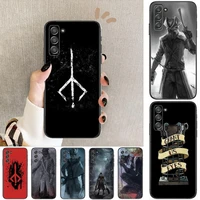 bloodborne soft silicone phone cover hull for samsung galaxy s8 s9 s10e s20 s21 s5 s30 plus s20 fe 5g lite ultra black soft case