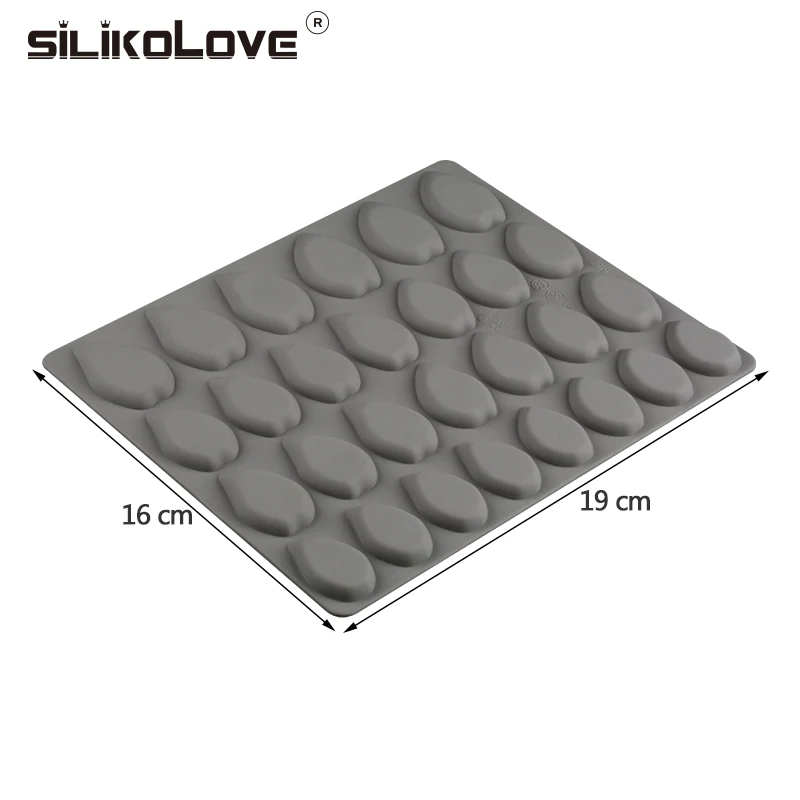 SILIKOLOVE 28 полостей листья фигурные силиконовые формы для мастики Кондитерские