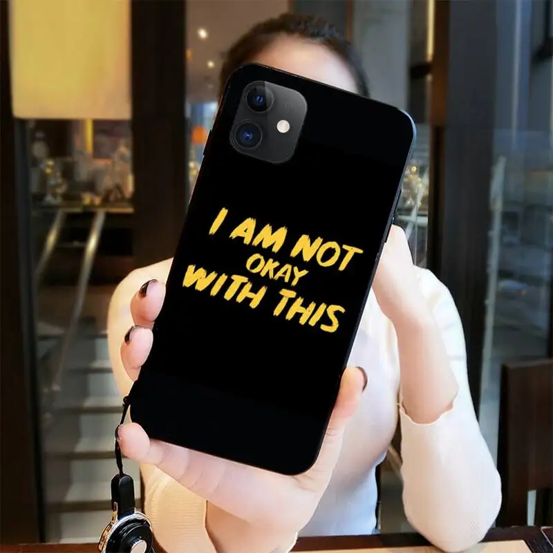 Чехол для телефона NBDRUICAI с надписью I am not нормально по мотивам фильма art Poserts Apple