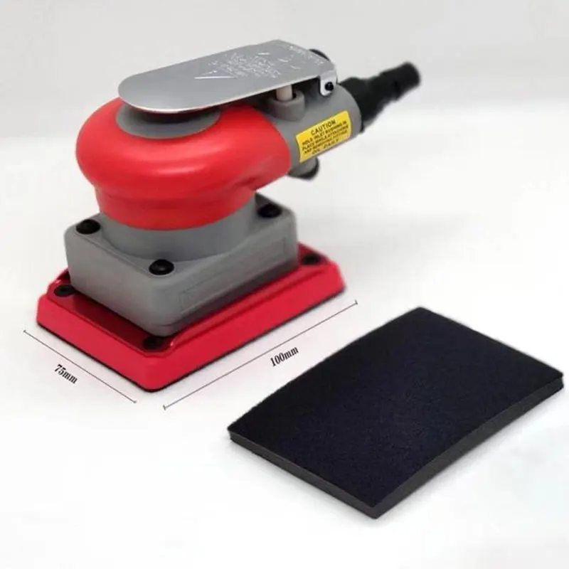 75 / 100 MM Square Pneumatic Grinder Automobile Paint Polishing Orange Peel Dry Mill Thin Soft Abrasive Paper Grinding