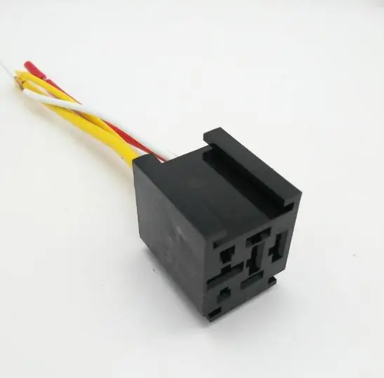 

4-контактный/5-контактный Водонепроницаемый черный практичный разъем для автомобильного стартера Универсальное автомобильное реле