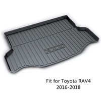 For Toyota RAV4 2016 2017 2018 Car-styling Boot Liner Waterproof Anti-slip Mat Accessories 1Set Car Cargo Rear Trunk Mat