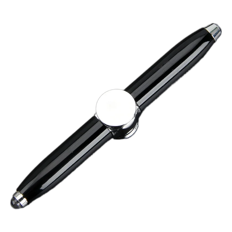 

Custom gifts Fingertip gyro multi-function rotating luminous metal pen LED lamp decompression finger gyro pen Groomsmen gift
