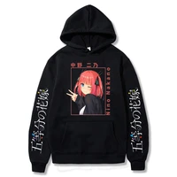 anime hoodies nino print the quintessential quintuplets oversized sweatshirts men streetwear harajuku unisex casual tops clothes