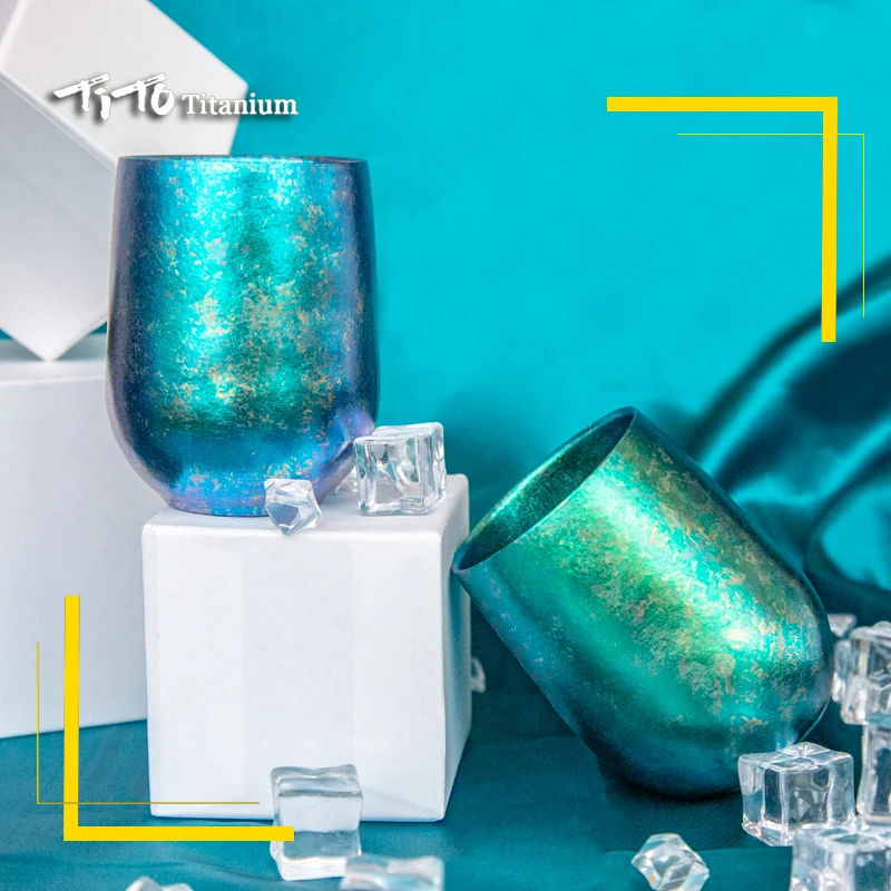 Портативная титановая чашка Тито 260 мл с двойными стенками Ультралегкая кофейные