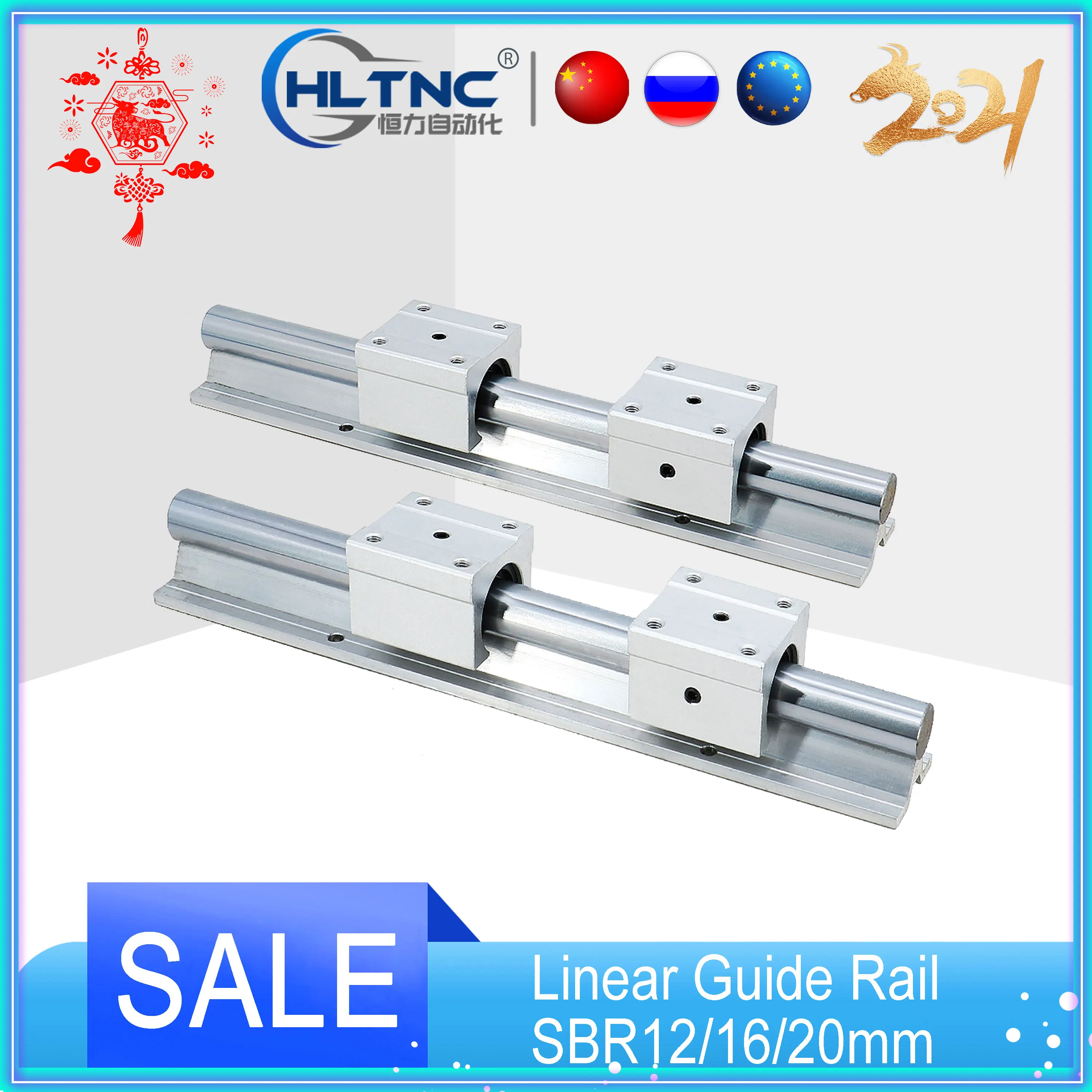 2 шт./компл. Sbr10 Sbr12 Sbr16 Sbr20 линейной направляющей слайд стержень вала каких либо